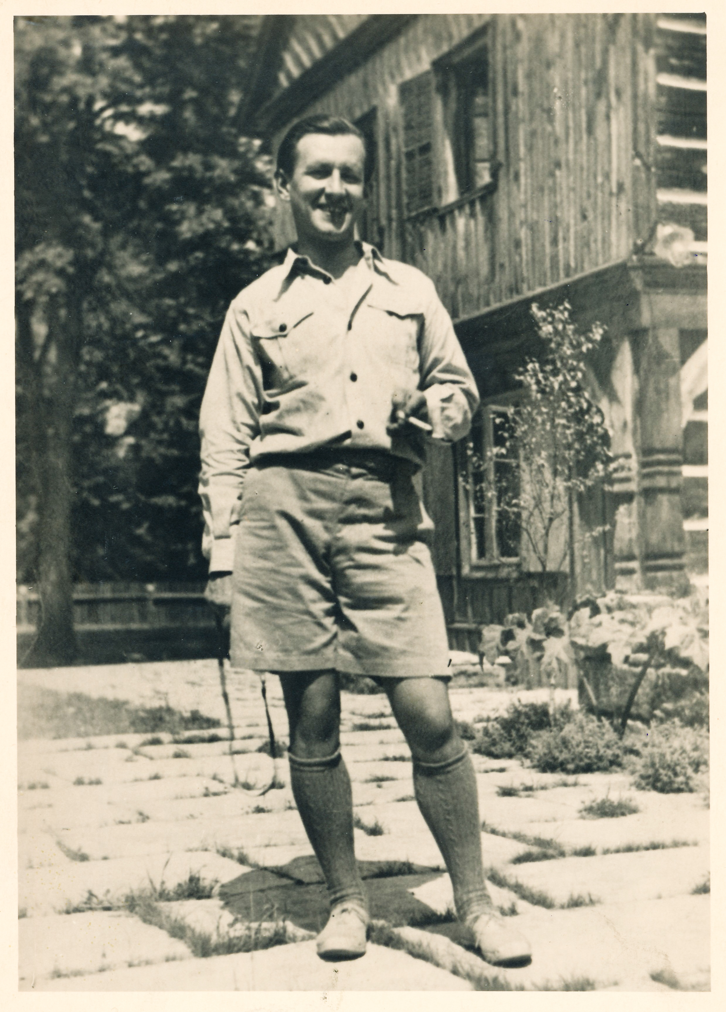His uncle Vladimír Grégr; around 1937