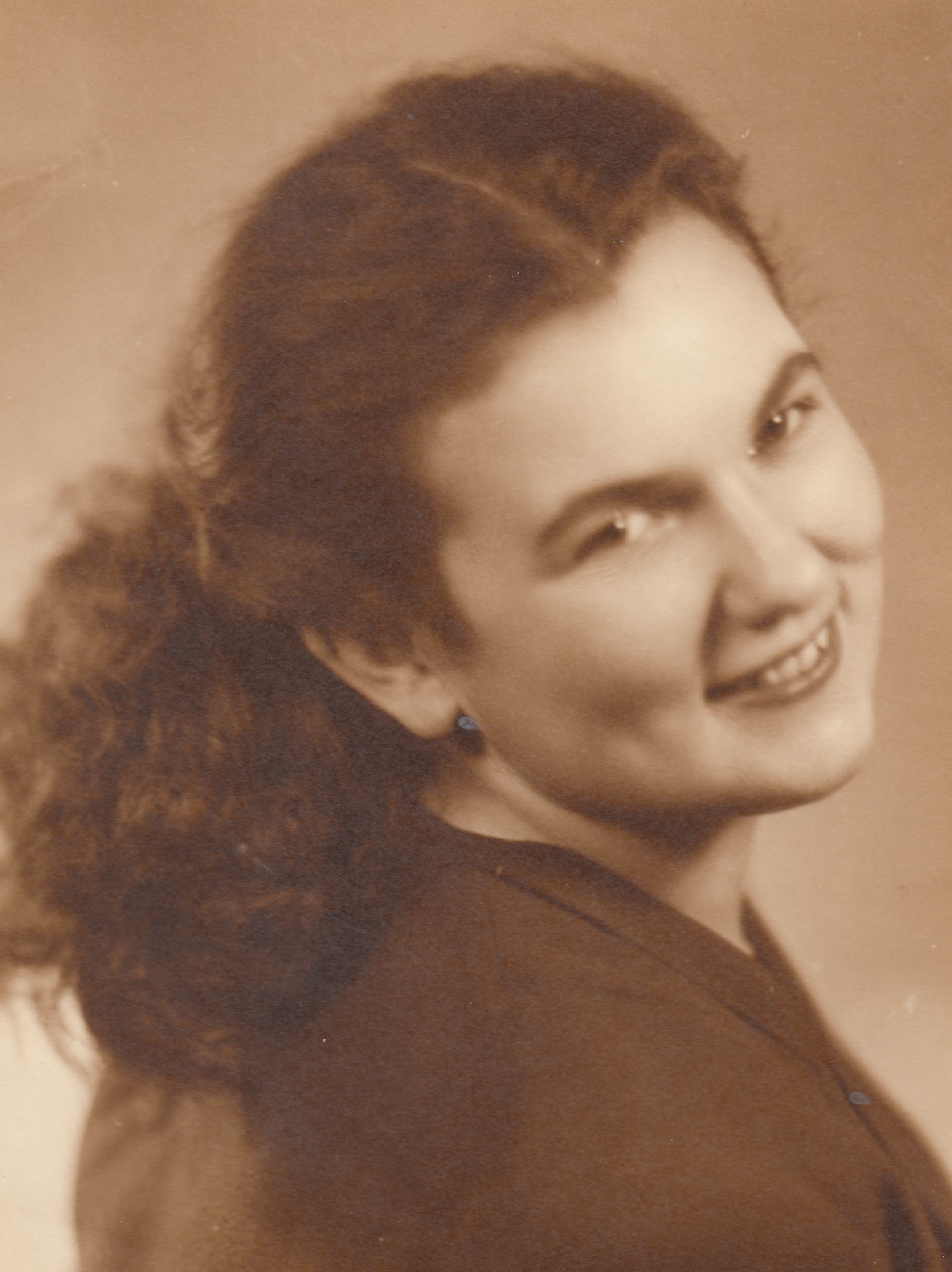 Nineteen-year-old Erna Podhorská, née Dejmalová, in 1949