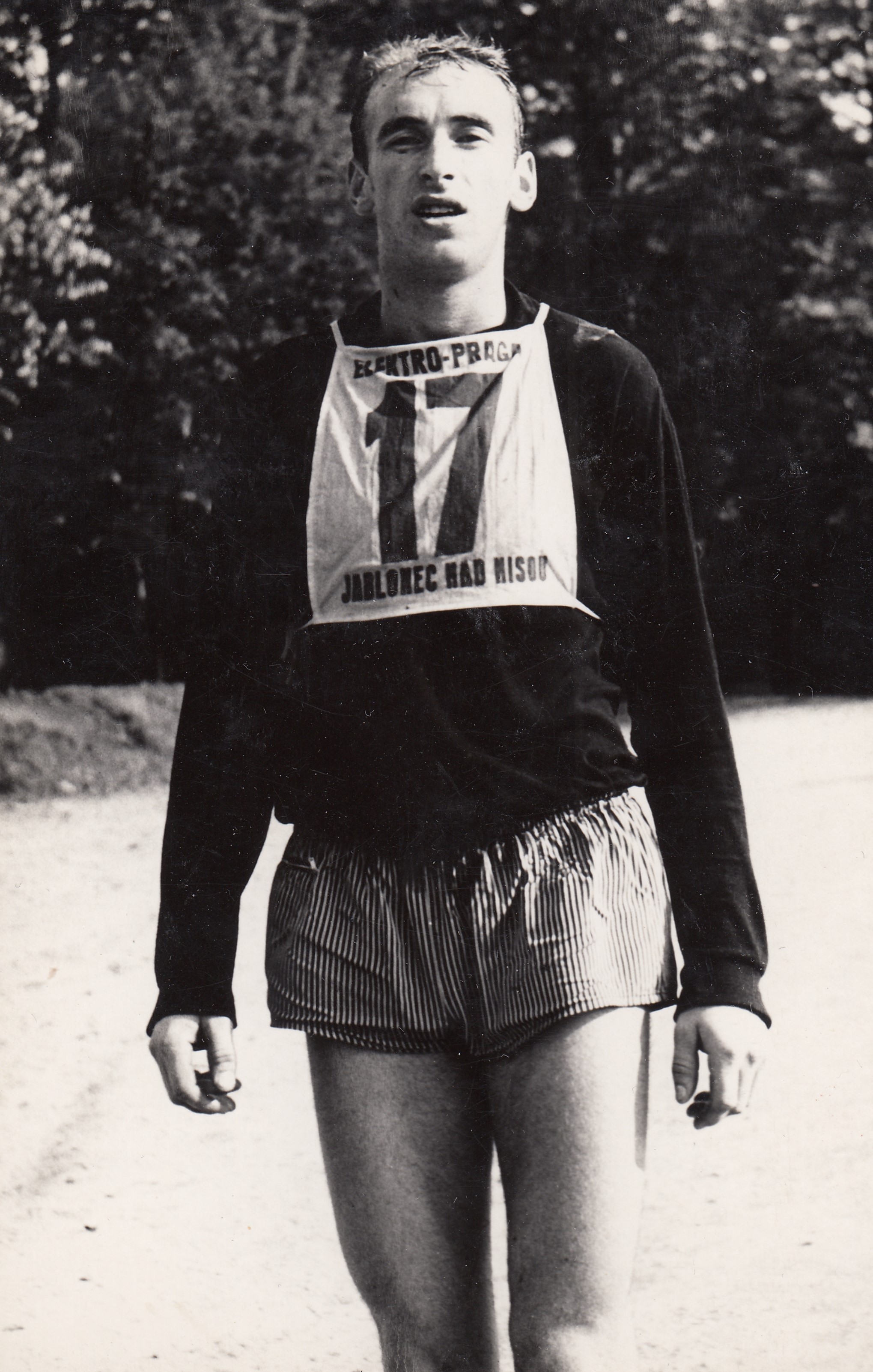 Při běžeckém závodě, kolem roku 1967