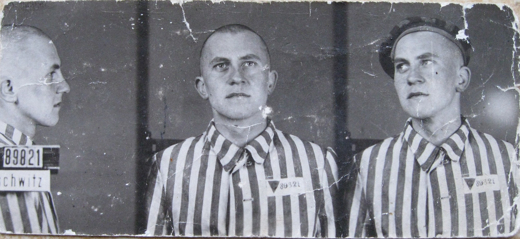 Miroslav Šolc as a prisoner of Auschwitz, January 8, 1943