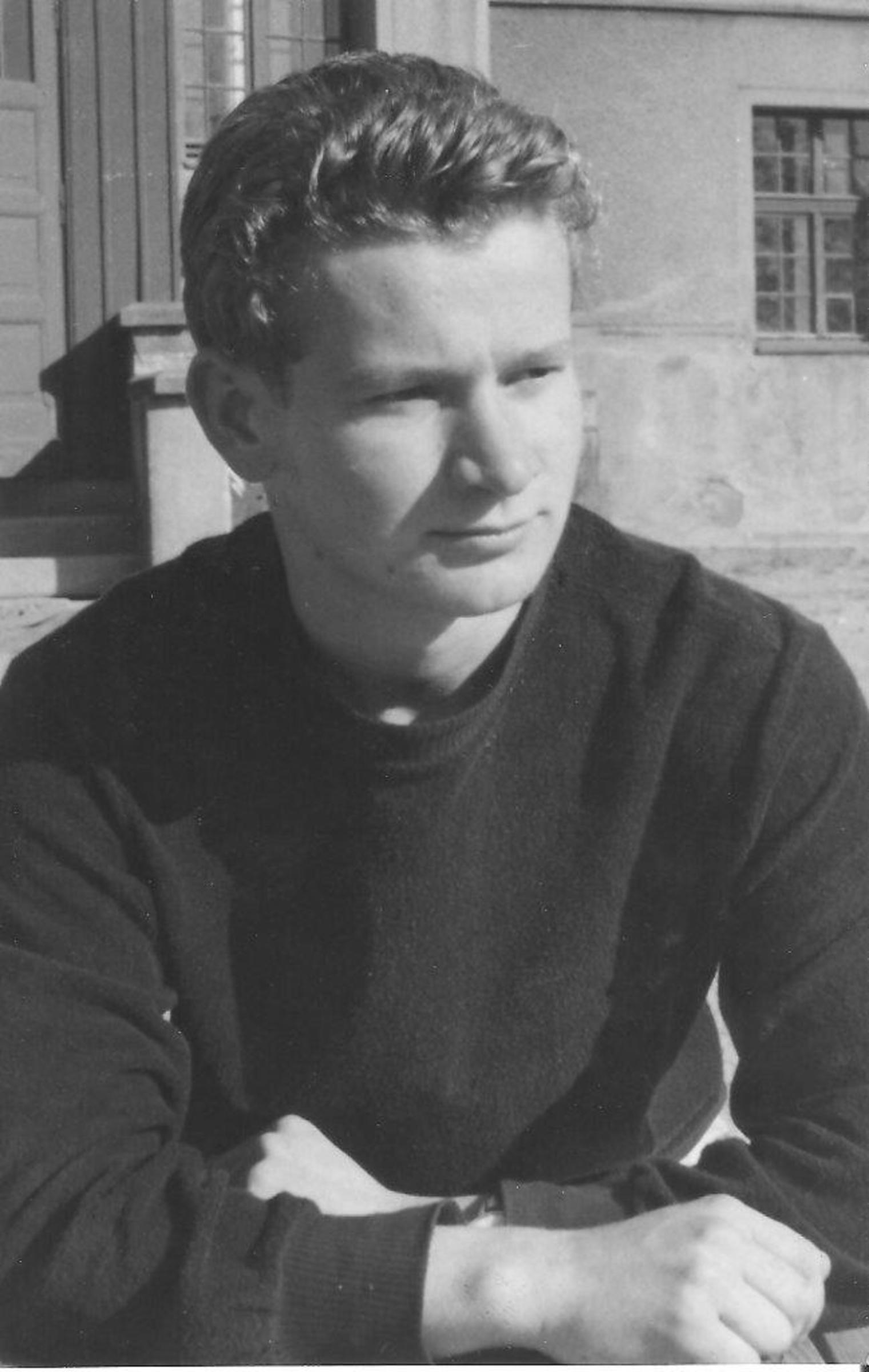 Rudolf Felzmann as a teacher in the reform school in Chrastava (1959)