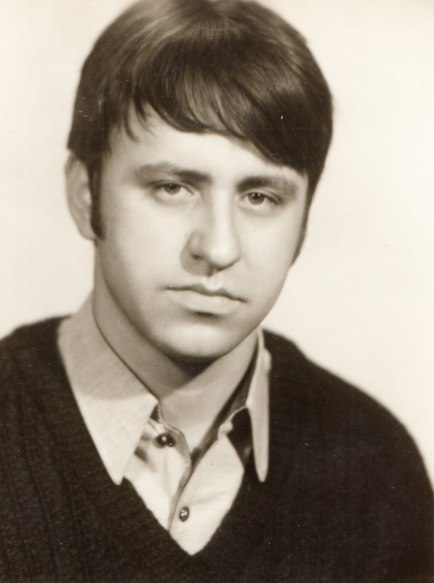 Jindřich Dohnal cca 1968, photo from the graduation class poster