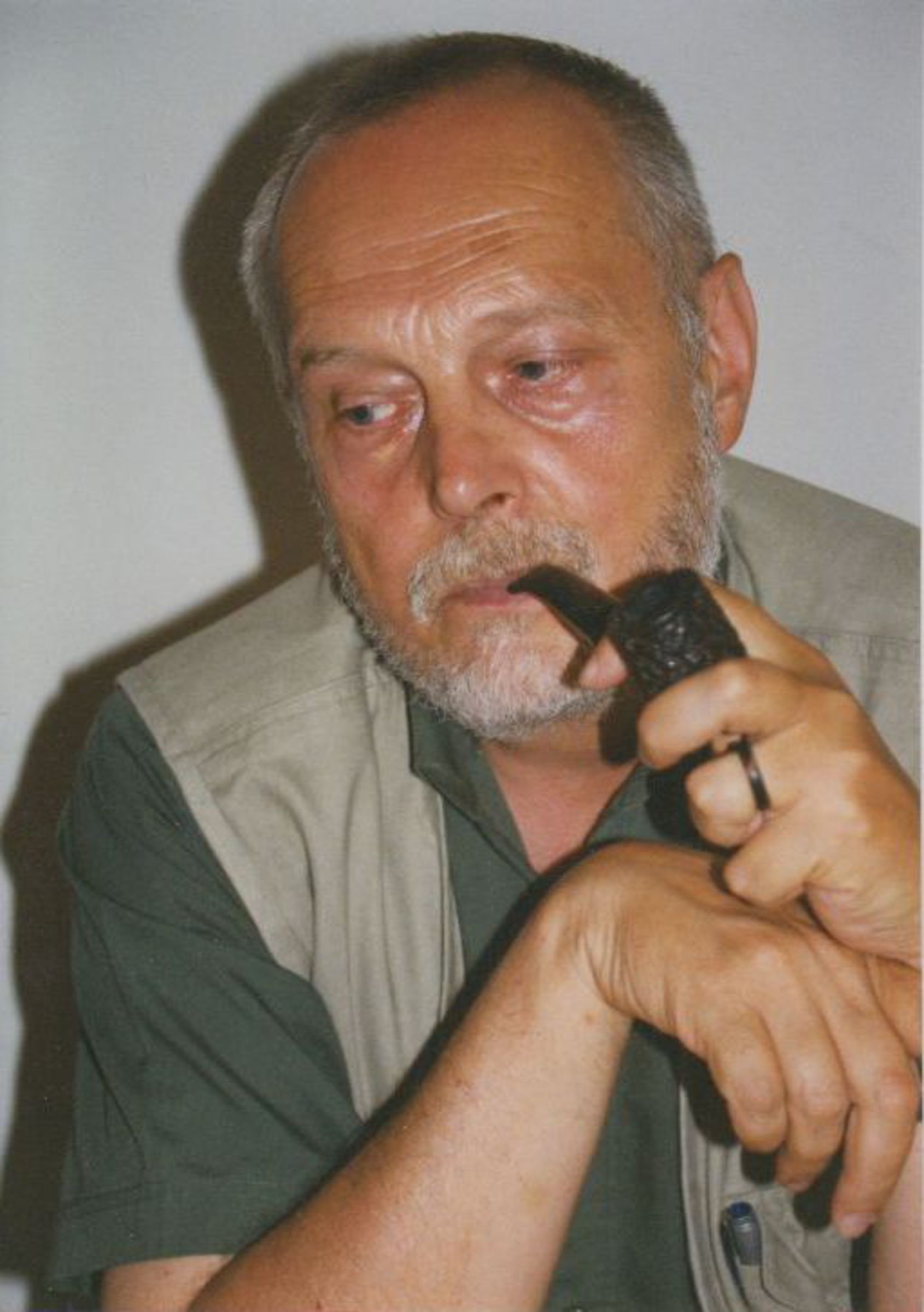 Kamil Kalina with his pipe
