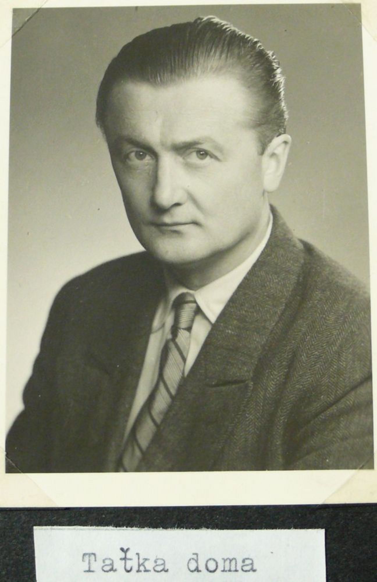 Jiří Laube po návratu z vězení - 1960