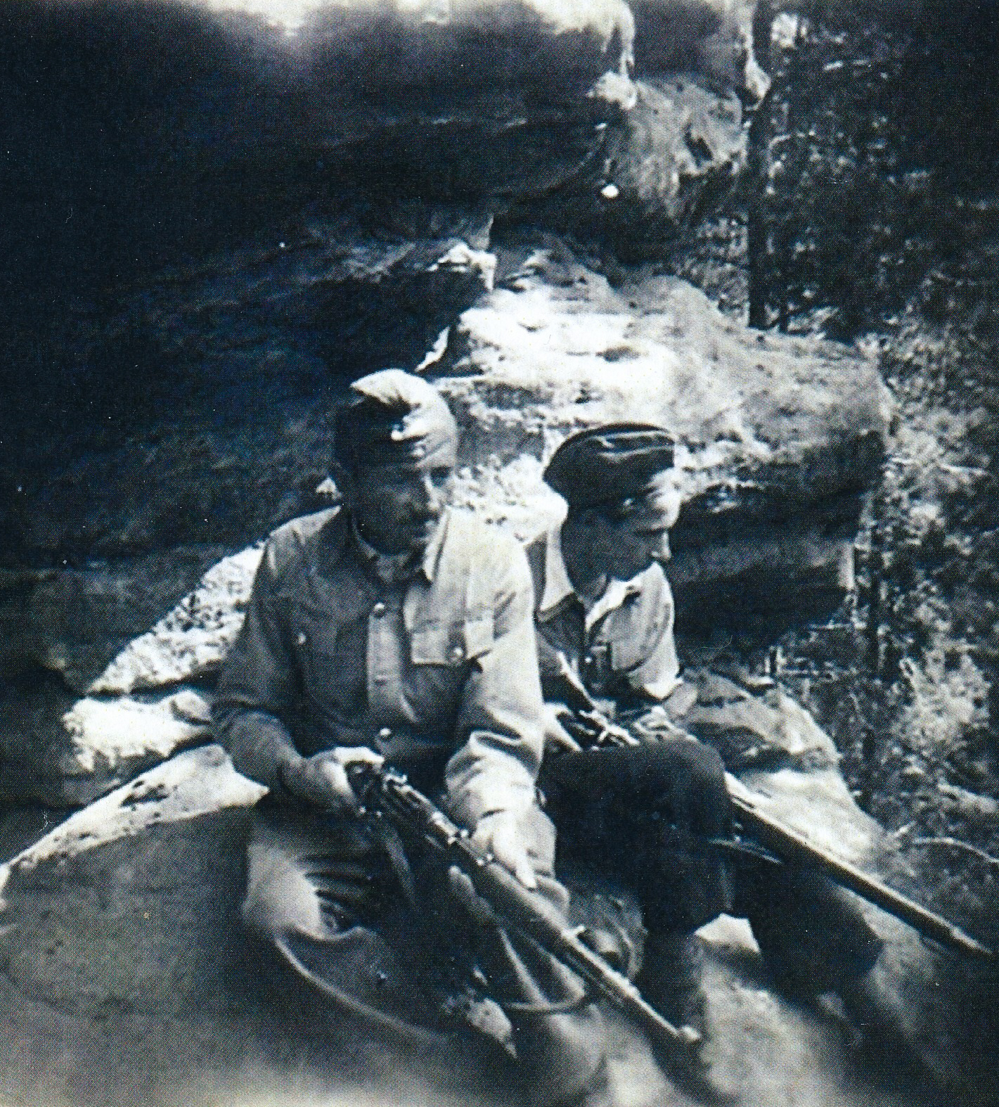 Karel Pavlů a Miroslav Šír ve Stráži, rok 1945