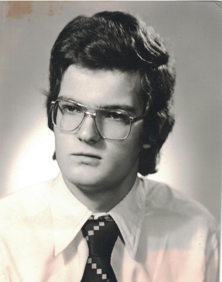 Jan Lachman coby maturant, 1977
