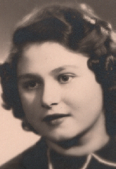 Maturitní fotografie Aleny Majkusové, červen 1948