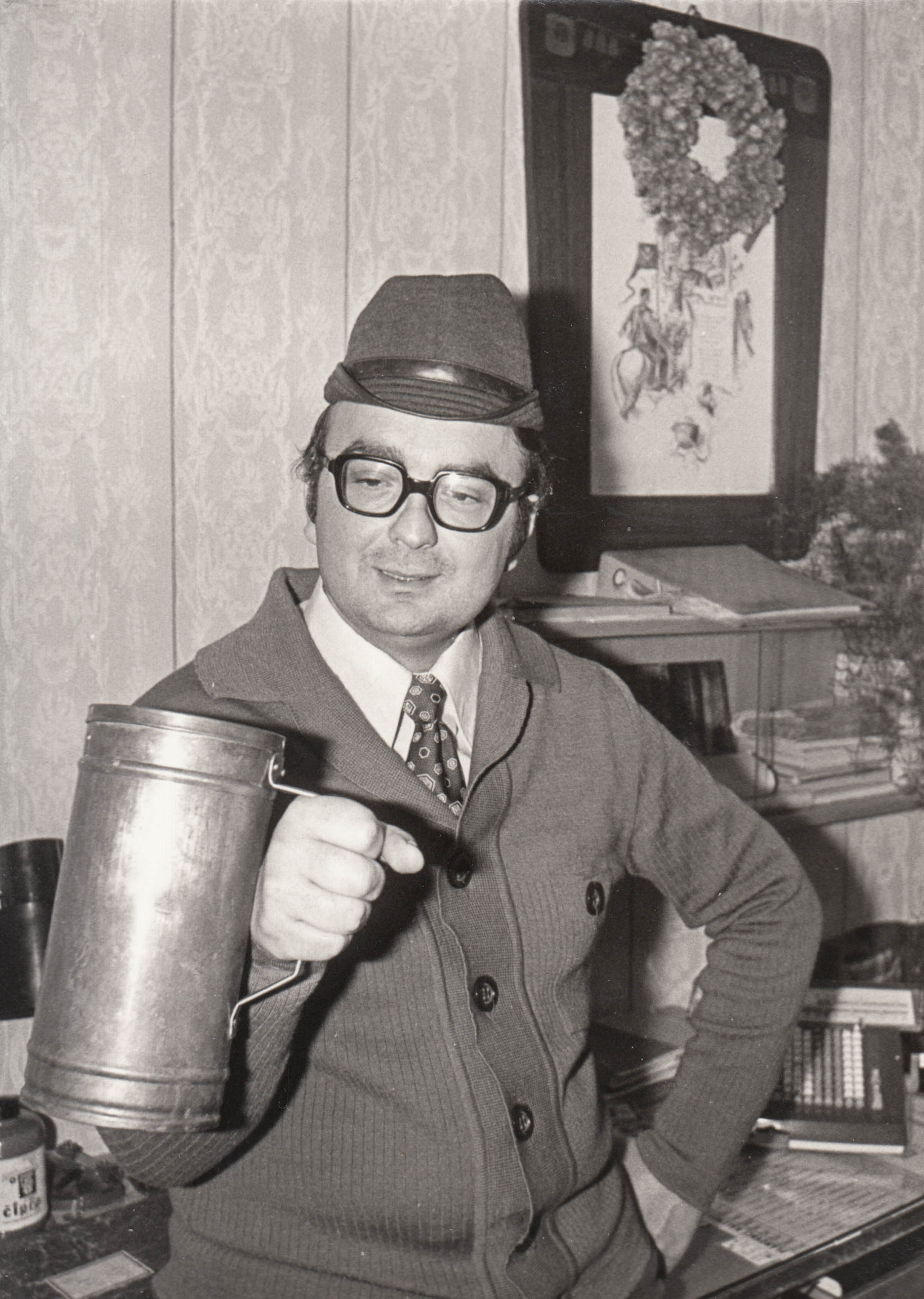 František Horák ve svijanském pivovaru, začátek 70. let 20. století