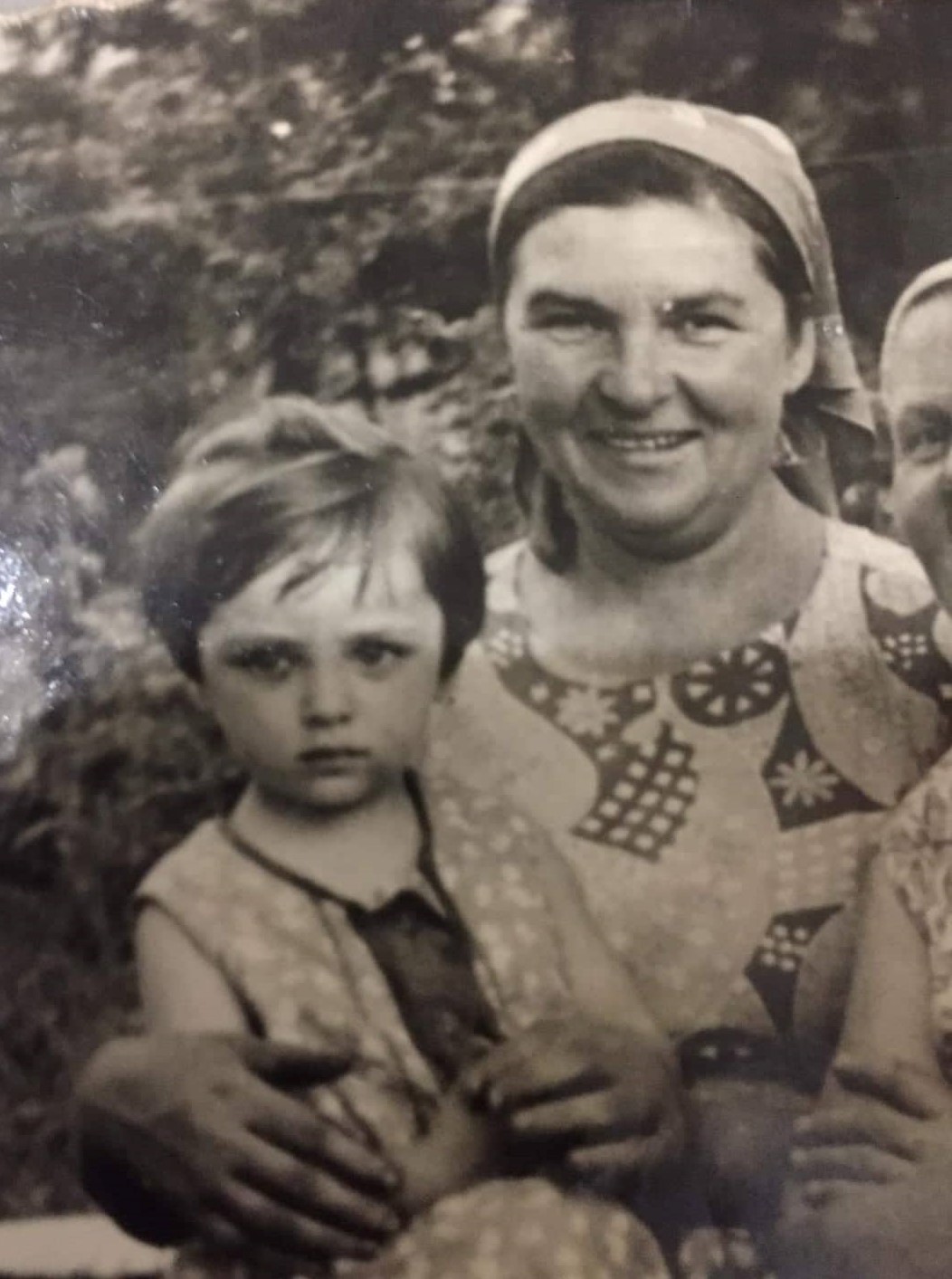 Halyna Barbulyak s babičkou Annou