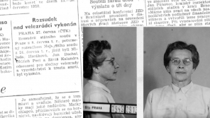 Krátká zpráva o popravě v Rudém právu 28. června 1950 na straně 3. Zdroj: Ústav pro českou literaturu AV ČR, v.v.i.