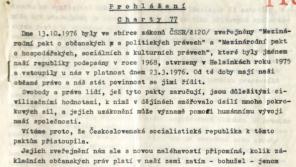 Zveřejnění "helsinských dohod" ve Sbírce zákonů ČSSR