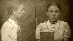 Vasilina Mesárová při zatčení. Foto: Státní archiv Zakarpatské oblasti/ÚSTR 