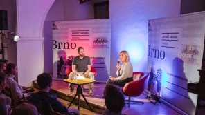 Prezidentská debata s Danuší Nerudovou v brněnském Institutu Paměti národa. Foto: Viola Hertelová