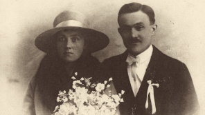 Novomanželé Anežka a František Černý. Zdroj: archív Jiřího Trojana