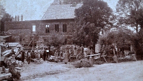 Přestavba mlýna, rok 1907. Zdroj: archiv pamětníka