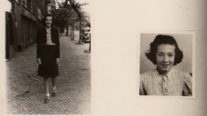 Stránka o Ruth Steckelmacherové v tzv. Wintonově scrapbooku, v němž náhradním rodinám v Anglii představoval děti z Československa.
