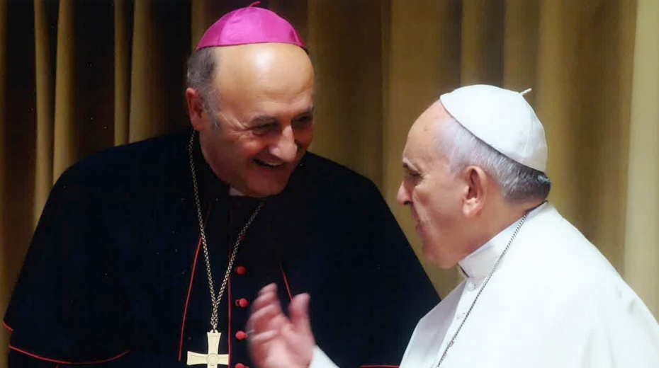 S papežem Františkem v roce 2016. Zdroj: archiv pamětníka