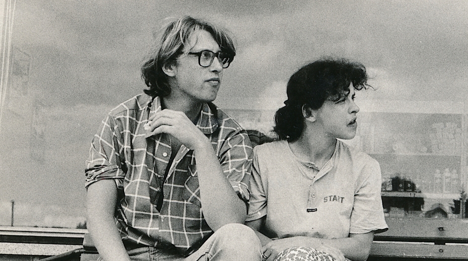 Jáchym Topol a Terezie Hradilková na výletě za Ivanem Jirousem, 1986
