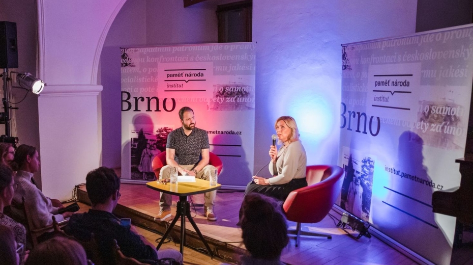 Prezidentská debata s Danuší Nerudovou v brněnském Institutu Paměti národa. Foto: Viola Hertelová