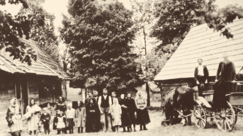 Obyvatelé osady Ploština. Tzv. pasekáři hospodařili na nepřístupných pozemcích roztroušených po Vizovických vrších.