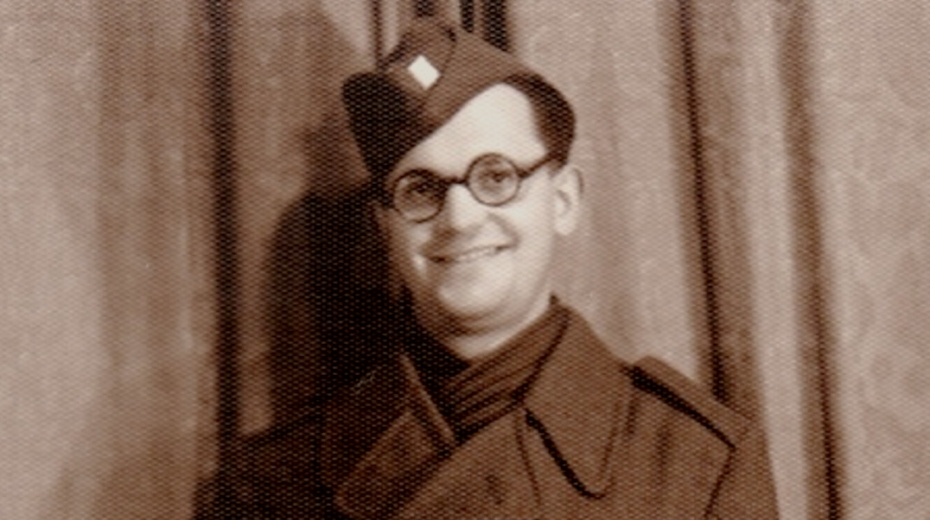 Stanislav Čáslavka na vojně v roce 1946.  Foto: Paměť národa