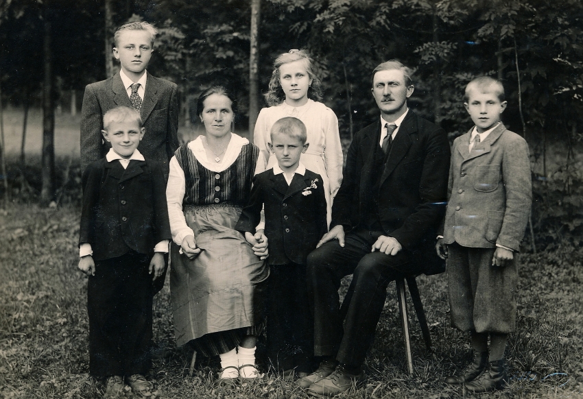 V Kunvaldu 1948 – 49, zdroj: archiv pamětníka