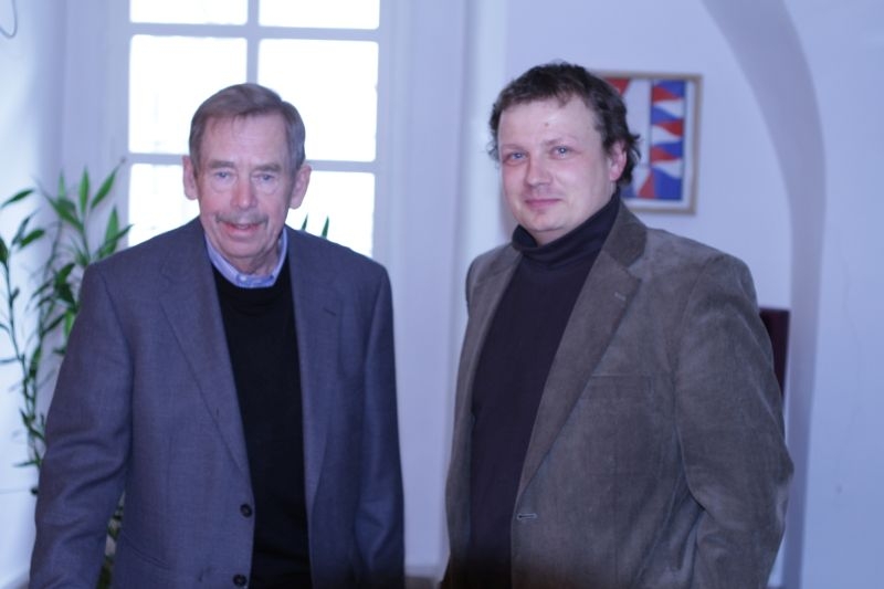 Václav Havel a Mikuláš Kroupa 2010. Zdroj: Paměť národa
