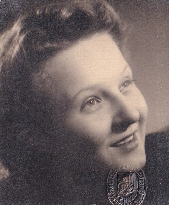 Jaryna Mlchová, 1945. Zdroj: archiv pamětnice