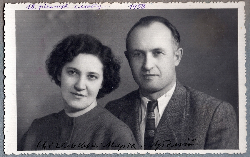 Marta a Artemy Cehelsti, rodiče Oleksandry. Archiv pamětnice
