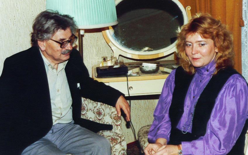 S Ludvíkem Vaculíkem, hotel Evropa, 15. prosince 1989. Zdroj: archiv pamětnice