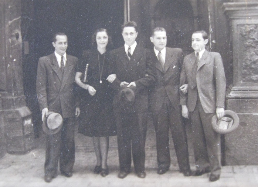 Svatba s Lianou Forgačovou 27.7. 1945