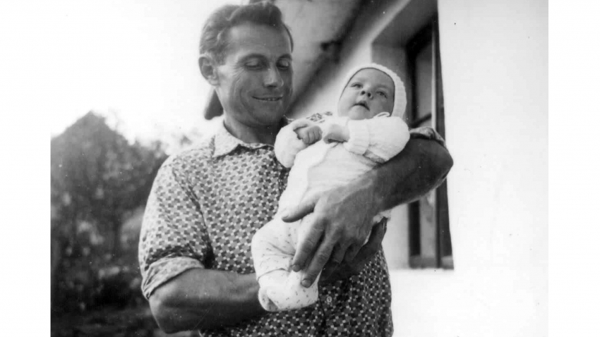 Jan Holík se synem, 1966. Zdroj: archiv pamětníka