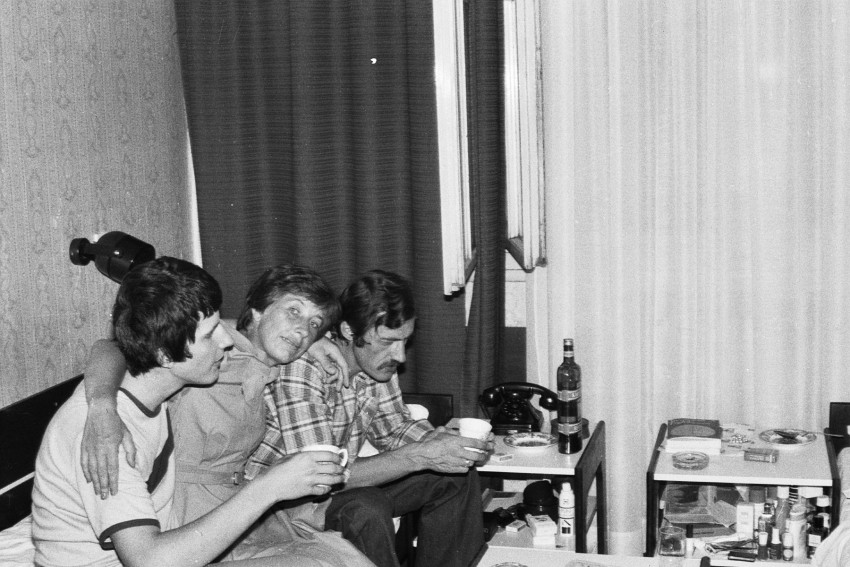 Lukáš Martin s rodiči při čekání na azyl v Jugoslávii, 1982