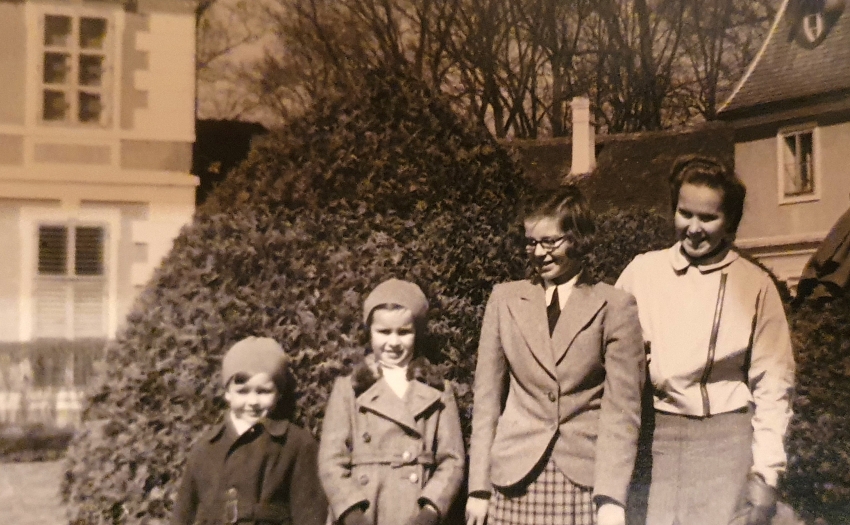 Děti rodiny Salmů, zleva Hugo, Marie Elisabeth, Elise, Ida v roce 1938. Zdroj Paměť národa