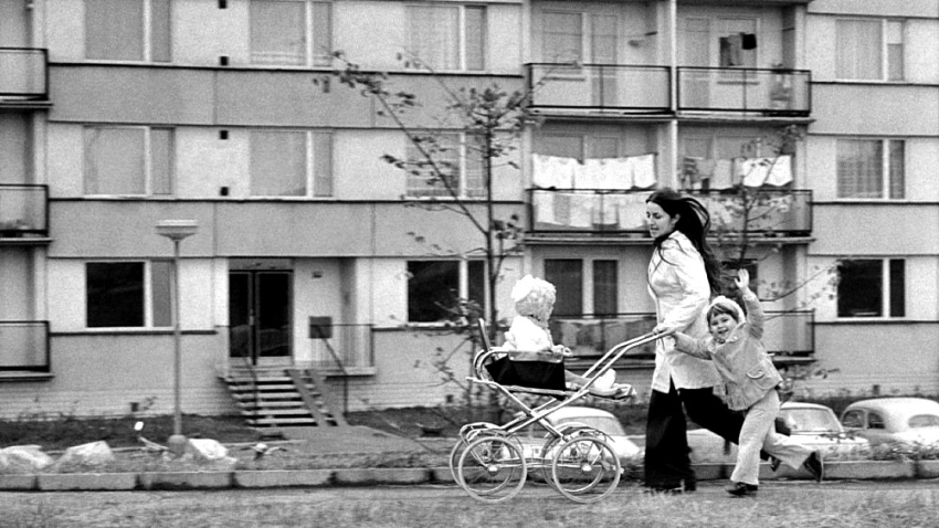 Hradec Králové, sídliště Labská kotlina II., 1976. Foto: Jiří Šourek