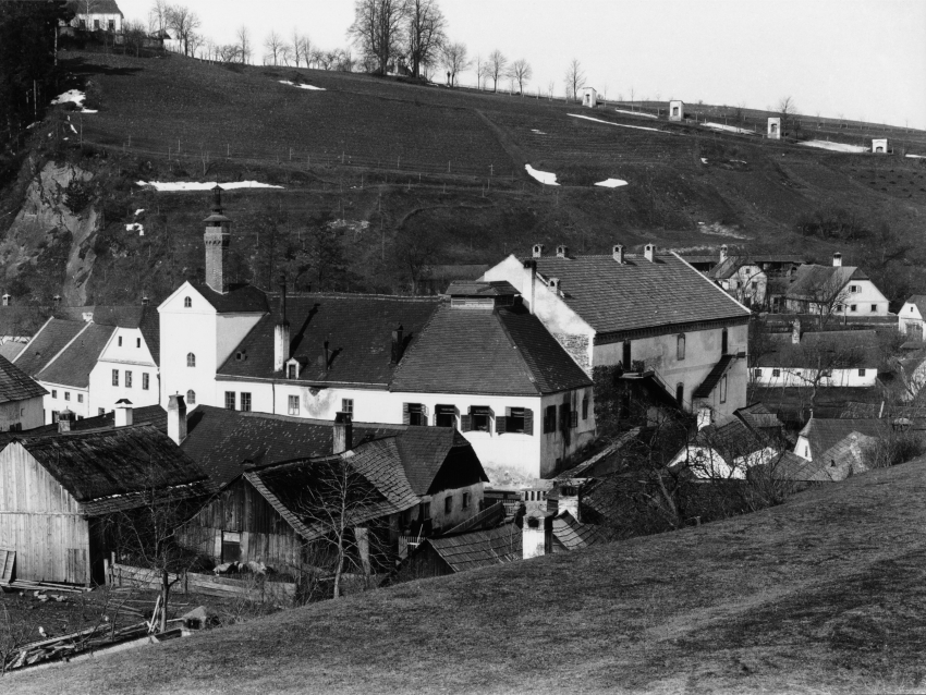 Rodinný pivovar ve Zwettlu v roce 1875. Zdroj: archiv pamětníka
