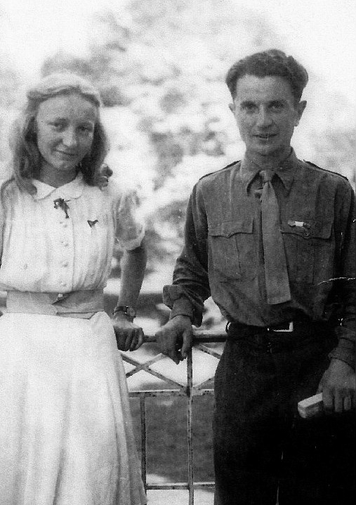Vlasta s Louisem v květnu 1945