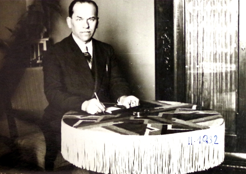 Jan Maryška jako školní inspektor, 1932. Zdroj: archiv pamětnice