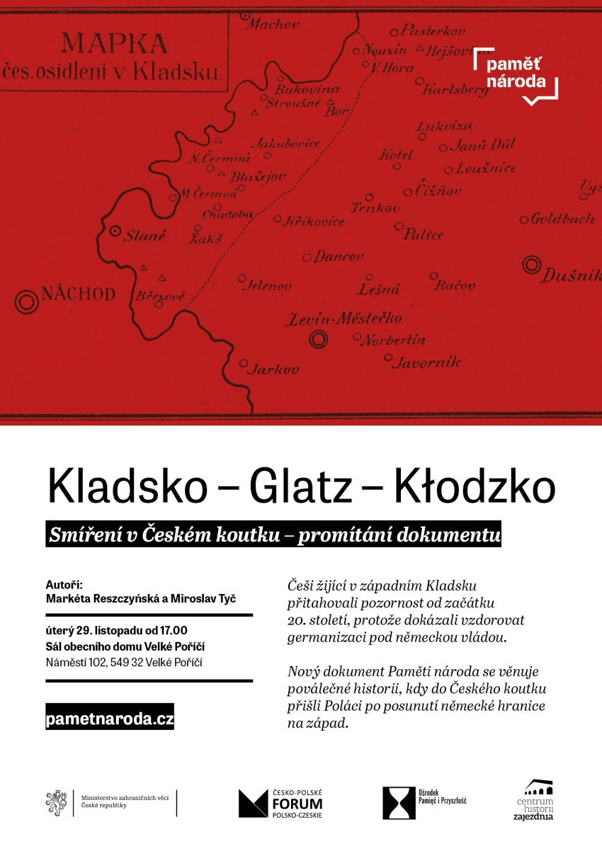 Premiéra filmu Kladsko – Glatz – Kłodzko: Smíření v Českém koutku