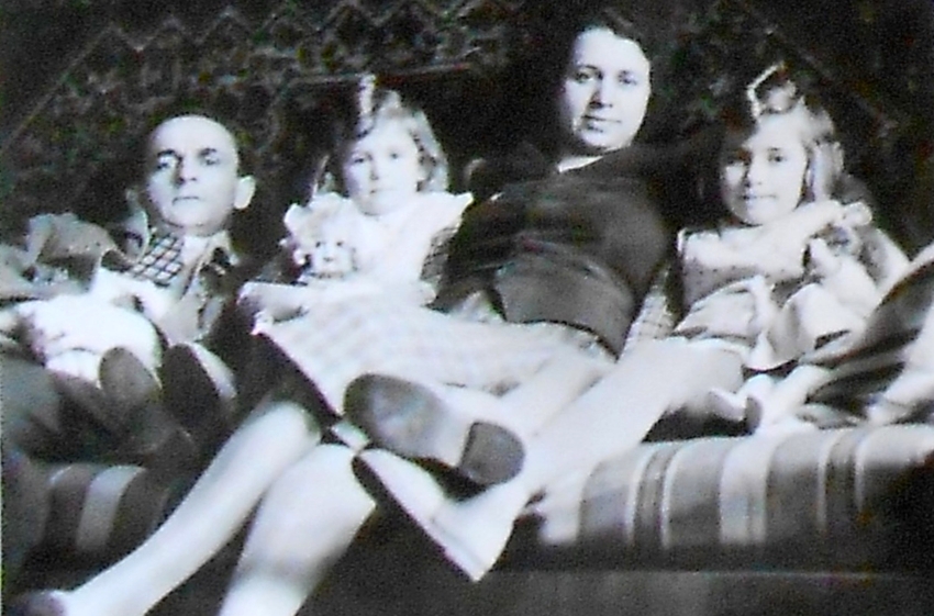 Rodina Popperova v roce 1938. Zdroj: archiv pamětnice