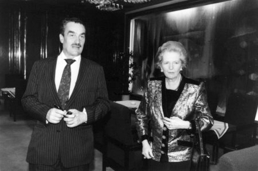 Karel Schwarzenberg a Margaret Thatcherová. Zdroj: archiv pamětníka