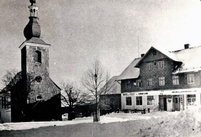 Bývalý kostel sv. Vincence v Hůrce. Zdroj: archiv E. Kintzla