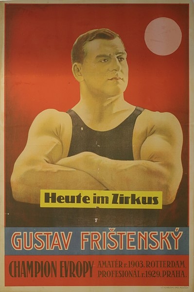 Plakát k vystoupení Frištenského ze 30. let. Zdroj: Wikipedia Commons