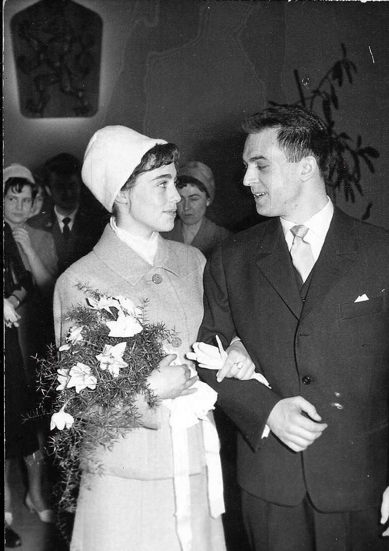Svatba s Jiřím Grušou. Zdroj: archiv Anny Grušové