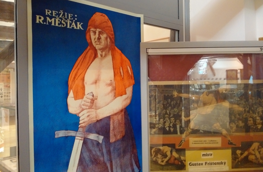 Muzeum v Litovli uchovává i plakát k němému filmu Pražský kat z roku 1927. Foto: Petr Slinták