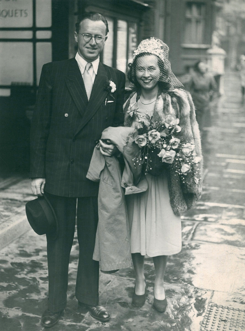 Druhá svatba s Bohumilem Šormou, 1946. Zdroj: archiv pamětnice