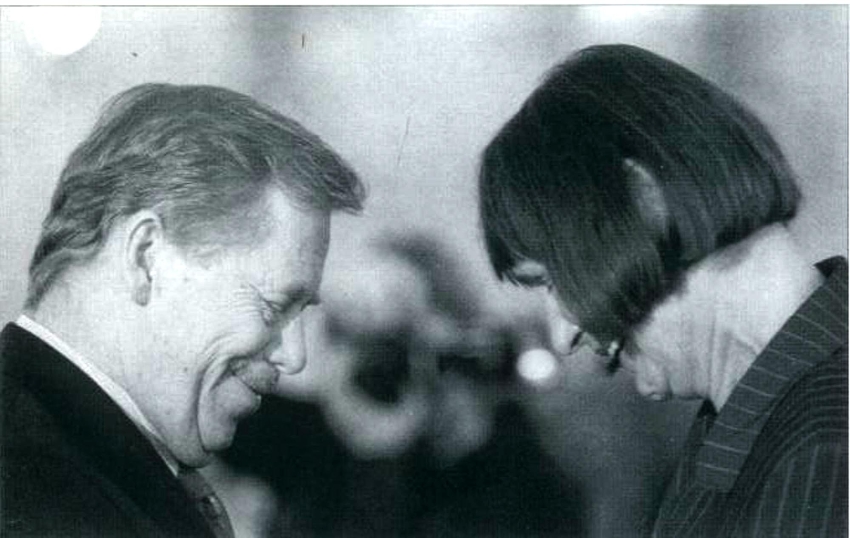 Dana Němcová a Václav Havel. Zdroj: archiv pamětnice