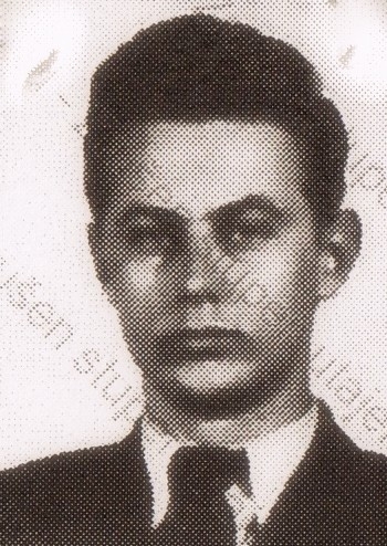 Miroslav Froyda na fotografii z falešného průkazu, který měl u sebe při přechodu hranice v srpnu 1954. Zdroj: Archiv bezpečnostních složek