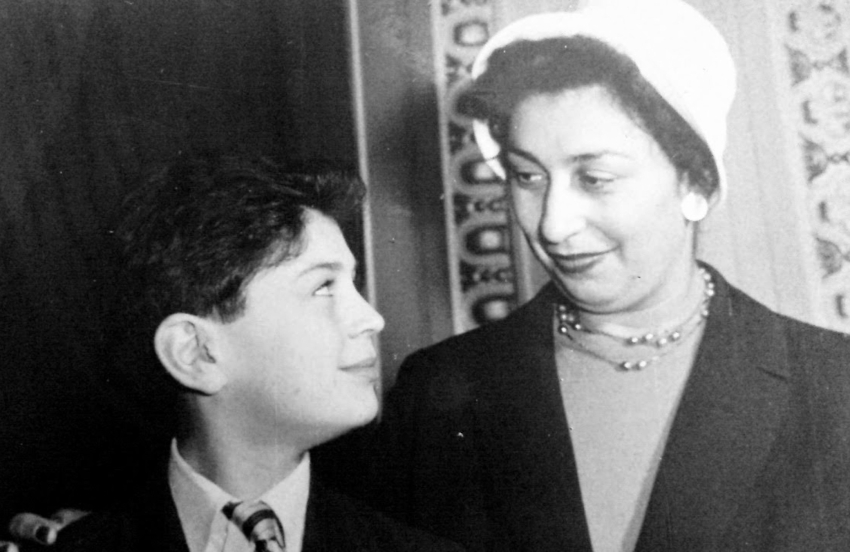 Josef Sorban s matkou v Praze v roce 1961. Zdroj: archiv Josefa Sorbana