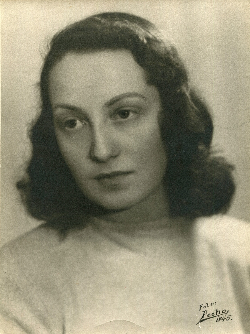 Dalma Špitzerová krátce po válce. Zdroj: archiv pamětnice